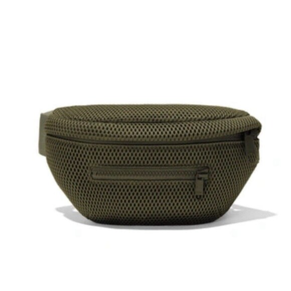 Dange Dover Ace Air Mesh Fanny Pack Zipper Belt Bag Dark Moss New - Picture 1 of 7